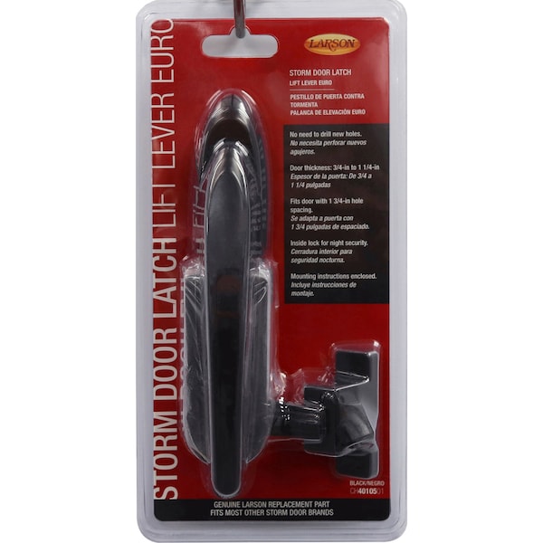 Larson Larson Euro Zinc-Plated Black Zinc Lift Lever Latch 1 pk CH4010501 - main